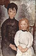 Amedeo Modigliani Zwei Madchen oil painting